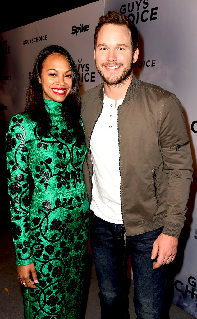 Zoe Saldana Calls Chris Pratt a Bastard for Knowing More About